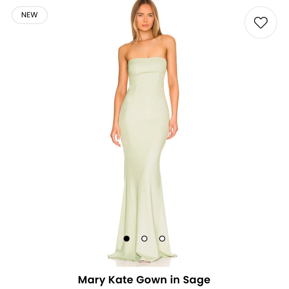 Revolve Dress - Mary Kate Gown in Sage by Katie May